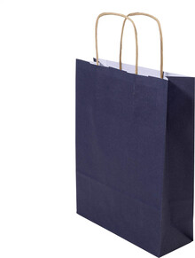 Pap�rov� d�rkov� ta�ka, velk� Papbag L, tmav� modr�