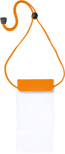 Vododoln obal na mobil Splash, oranov, prhledn