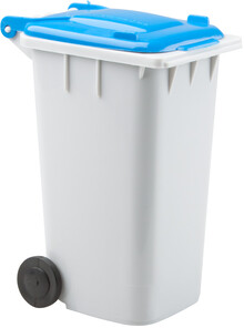 Stojan na psac poteby Dustbin, ed, modr