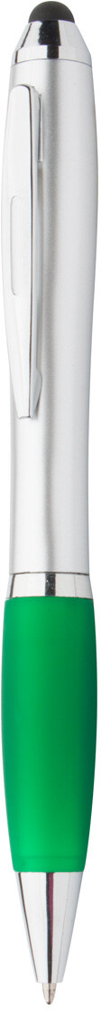 Dotykov� kuli�kov� pero Tumpy, zelen�, st��brn�
