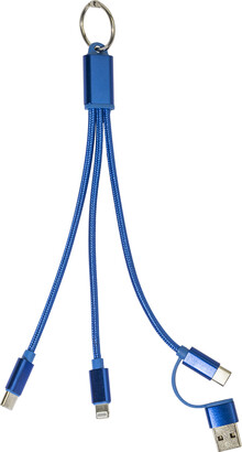 Nab�jec� kabel s p��v�kem na kl��e Rafob, modr�