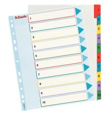Rozaova Esselte A4 Maxi, 1 - 10, mix barev, 10 list
