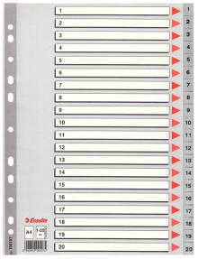 Rozaova Esselte A4, 1 - 20, 20 list