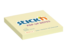 Samolepic bloek Stick'n by Hopax POP-UP, 76 x 76 mm, lut, 100 lstk