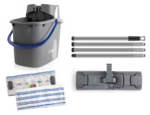 Set pro podlahov� myt�, v�dro 15 l, mikrovl�knov� mop s ty�� 140 cm