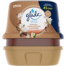 Gelov osvova vzduchu Glade Bathroom, santalov devo & jasmn, 180 g