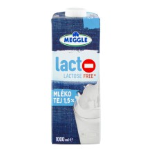 Mlko Meggle bezlaktzov, polotun, 1 l