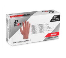 Rukavice vinylov�, neobsahuj�c� silikon, vel. M, pudrovan�, 100 ks