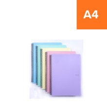 Pozn�mkov� blok krou�kov� PASTELINI, A4, r��ov�, linkovan�, 60 list�