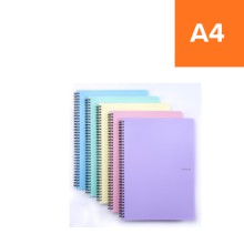 Pozn�mkov� blok krou�kov� PASTELINI, A4, linkovan�, zelen�, 60 list�