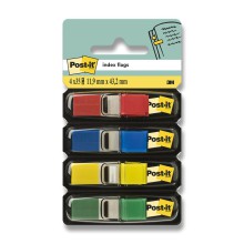 Samolep�c� z�lo�ky 3M Post it 683-4, 11,9 x 43,2 mm, mix barev, 4 x 35 l�stk�