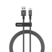 Kabel nab�jec� Philips DLC5060A/00, USB-A na USB-C, �ern�, 2m