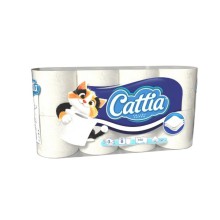 Toaletn� pap�r Cattia 3 vrstv� , 15 m, 8 rol�
