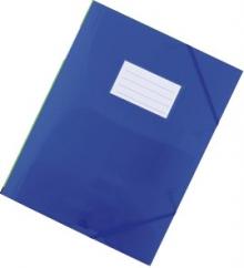 Desky - Mapa 253 DONAU A4, s gumi�kou a �t�tkem, modr�