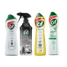 Tekut� p�sek Cif kr�m, r�zn� druhy